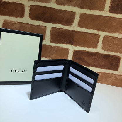 Gucci Textured Leather GG Embossed Bifold Wallet