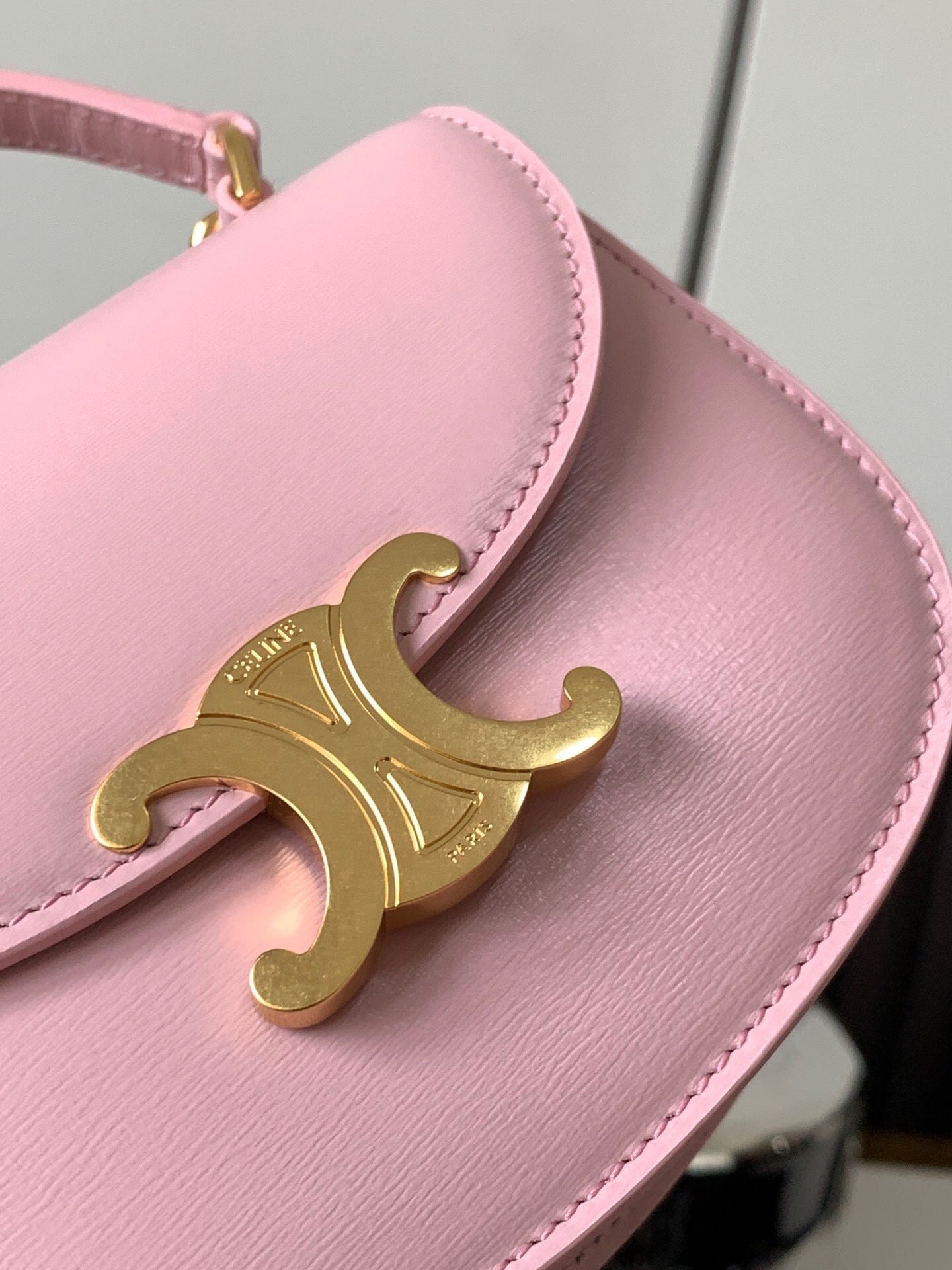 Celine Mini Besace Clea in Shiny Calfskin