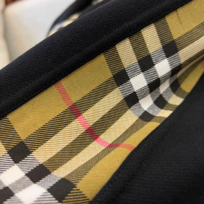 Burberry Vintage Check Panel Hoodie "Black"