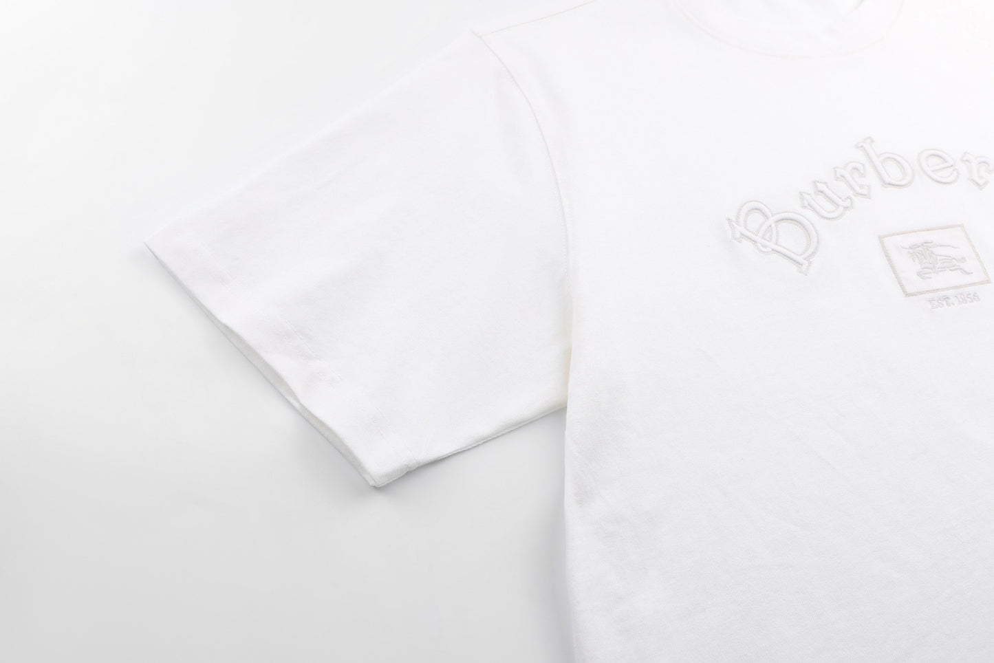Burberry Gothic Logo Cotton T-Shirt "White"