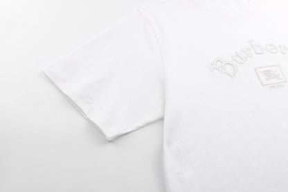 Burberry Gothic Logo Cotton T-Shirt "White"