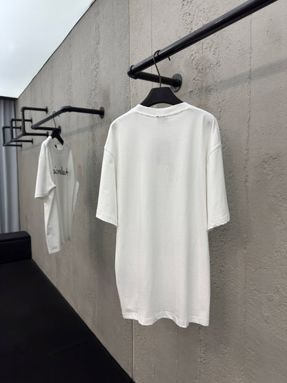 Balenciaga Script Logo T-Shirt "White"