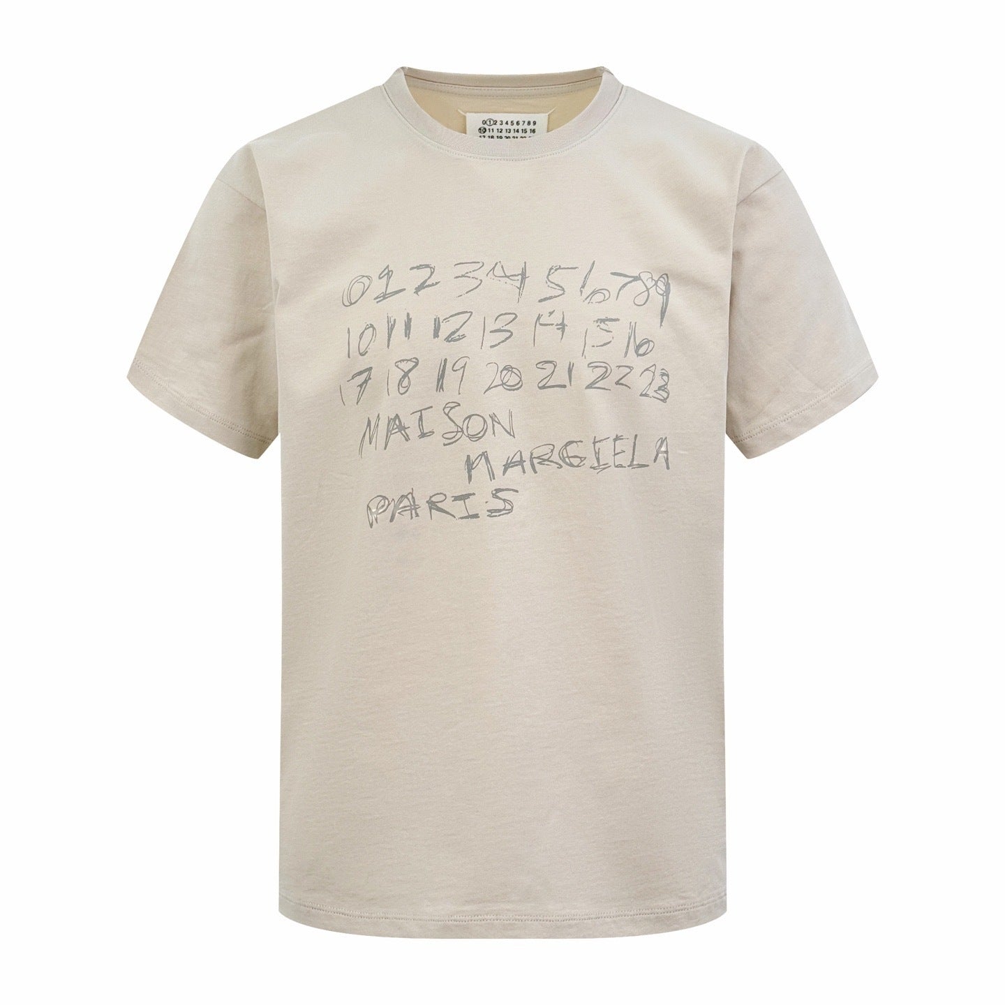 Maison Margiela Numerical Printed T-Shirt "Cream"