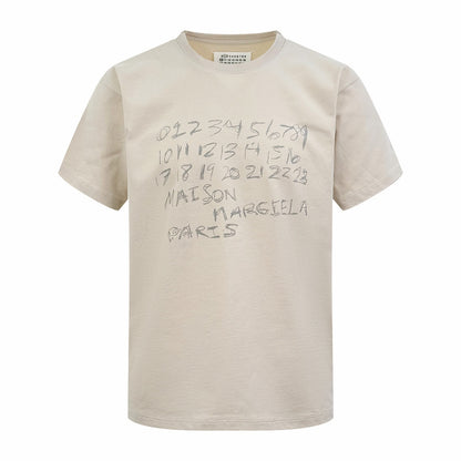 Maison Margiela Numerical Printed T-Shirt "Cream"