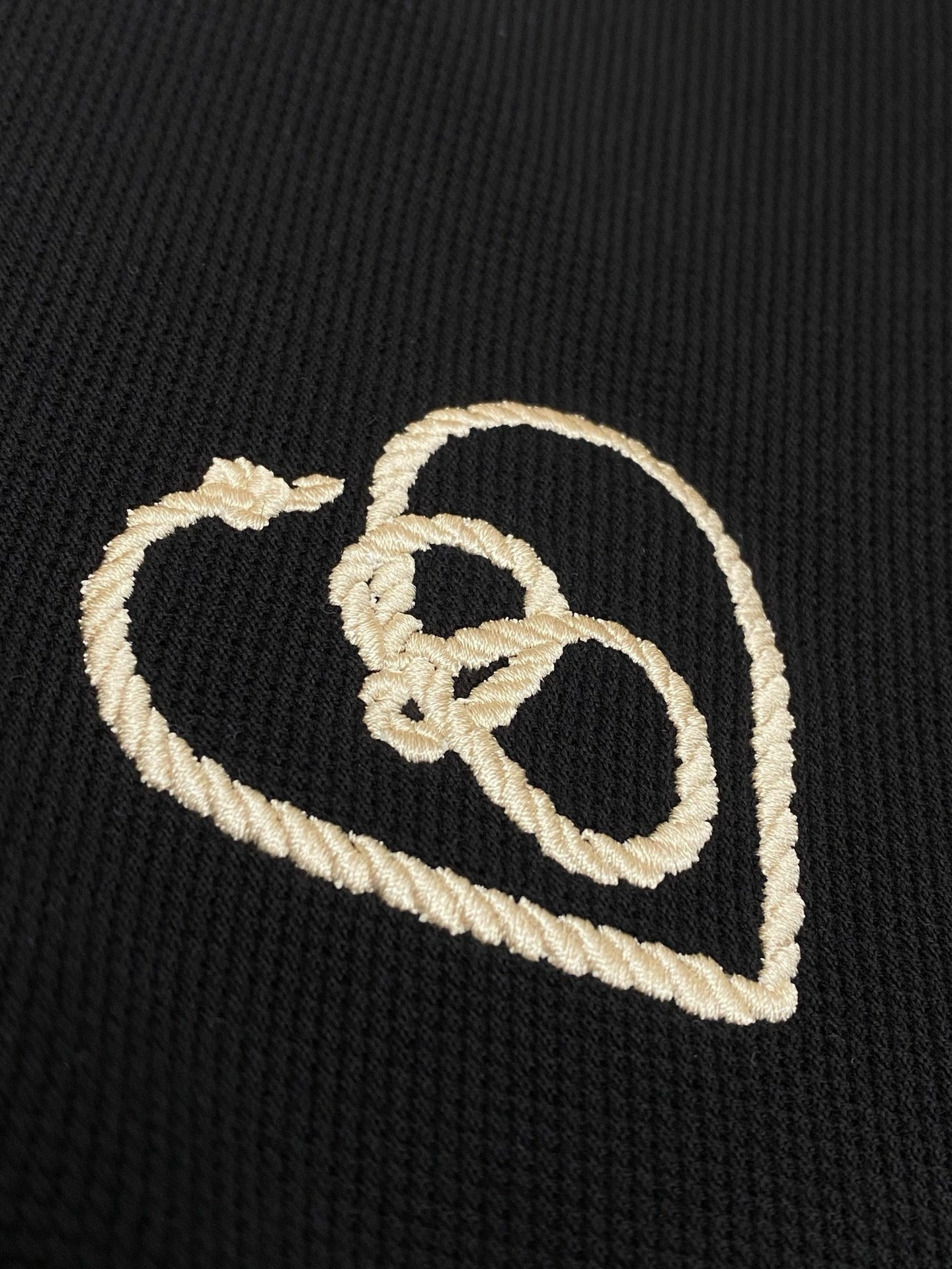 Burberry Cotton B Heart Polo T-Shirt "Black"