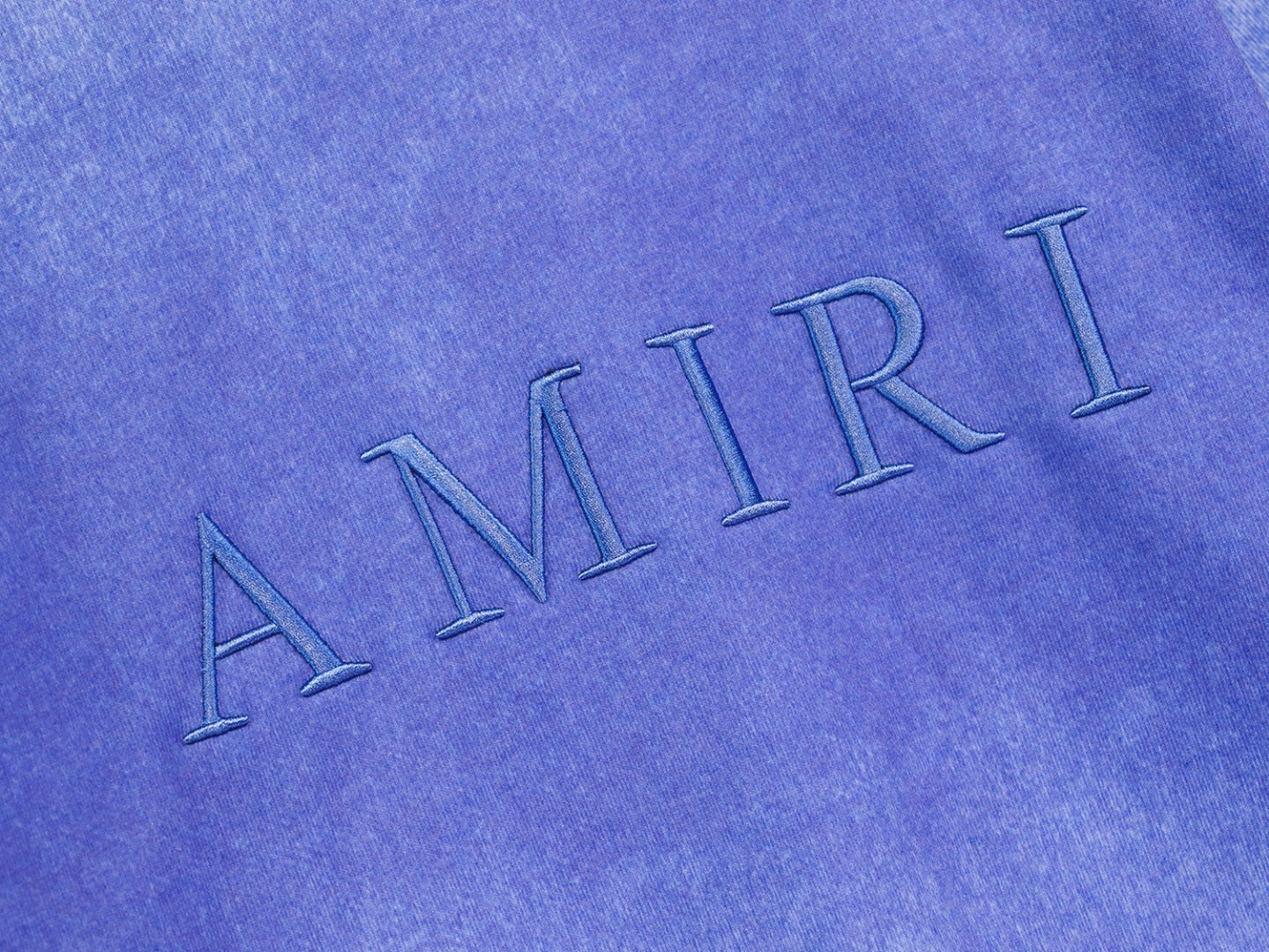 Amiri MA Bar Logo Sweatshirt "Washed Blue"