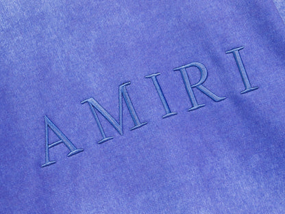 Amiri MA Bar Logo Sweatshirt "Washed Blue"