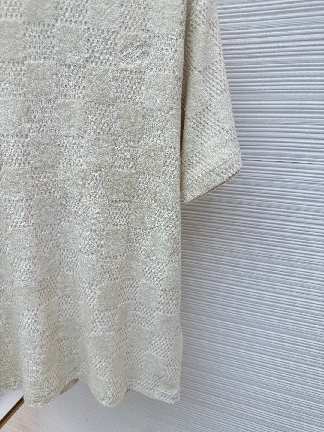 Louis Vuitton Damier French Terry T-Shirt "Light Beige"