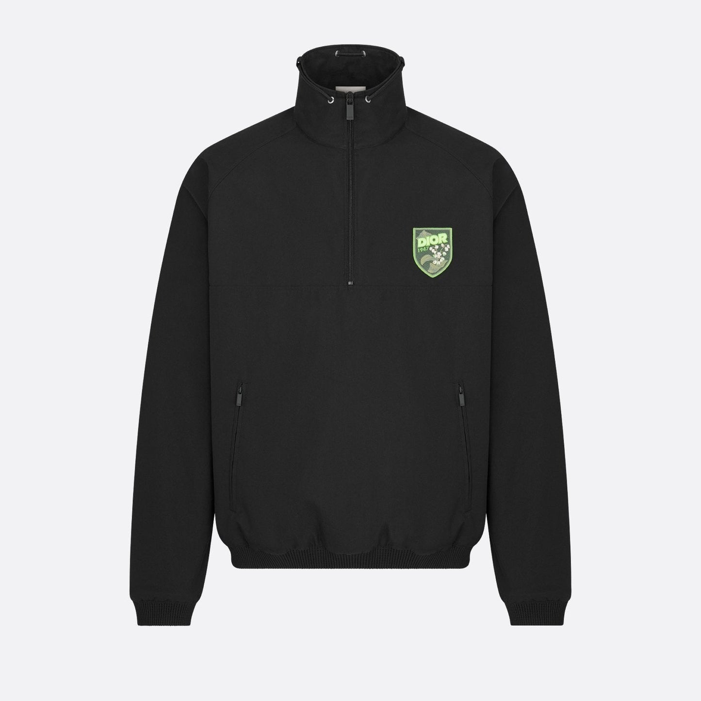 Dior Mountain Pullover Overshirt "Black Blended Cotton Twill"