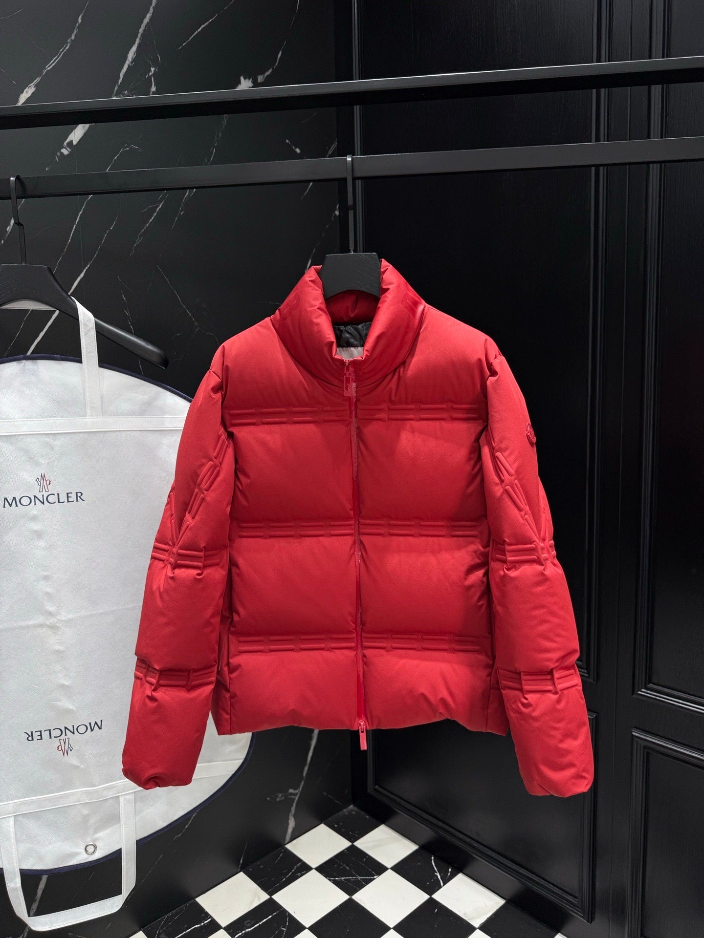 Moncler x A$AP Rocky Rally Short Down Jacket "Red"