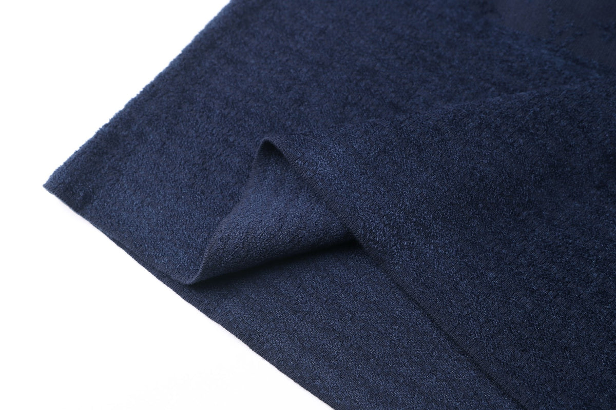 Louis Vuitton Graphic Jacquard Short-Sleeved Crewneck "Deep Navy"