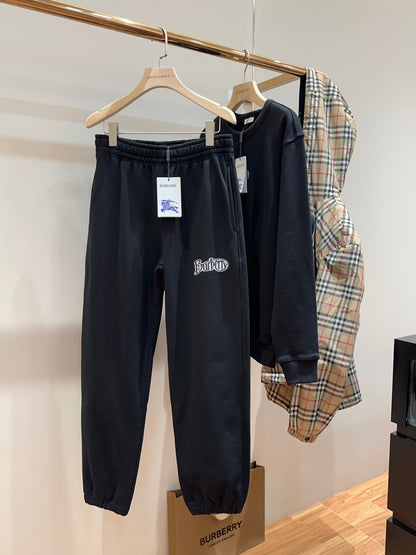 Burberry Logo Jogging Pants "Black"