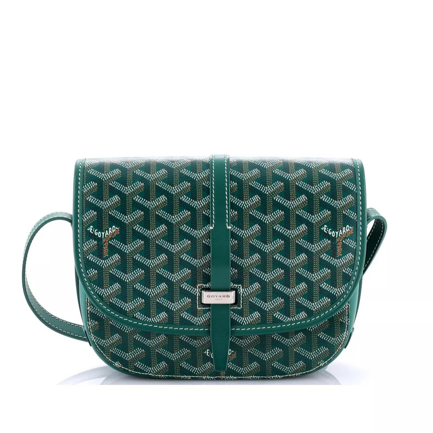 Goyard Belvedere PM Leather Handbag