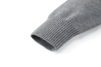 Prada Embroidered Logo Sweater "Grey"