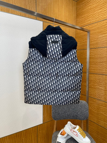 Dior Oblique Down Vest "Black-White"