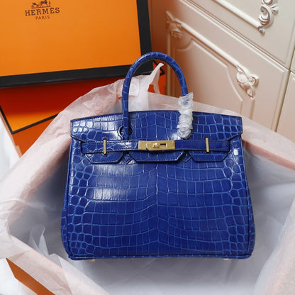 Hermès Crocodile Birking 35