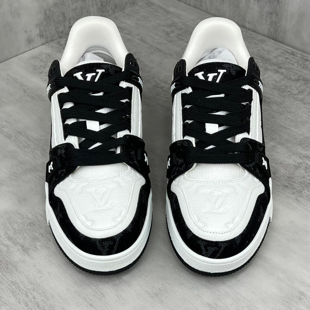 Louis Vuitton Trainers "White-Black Denim"