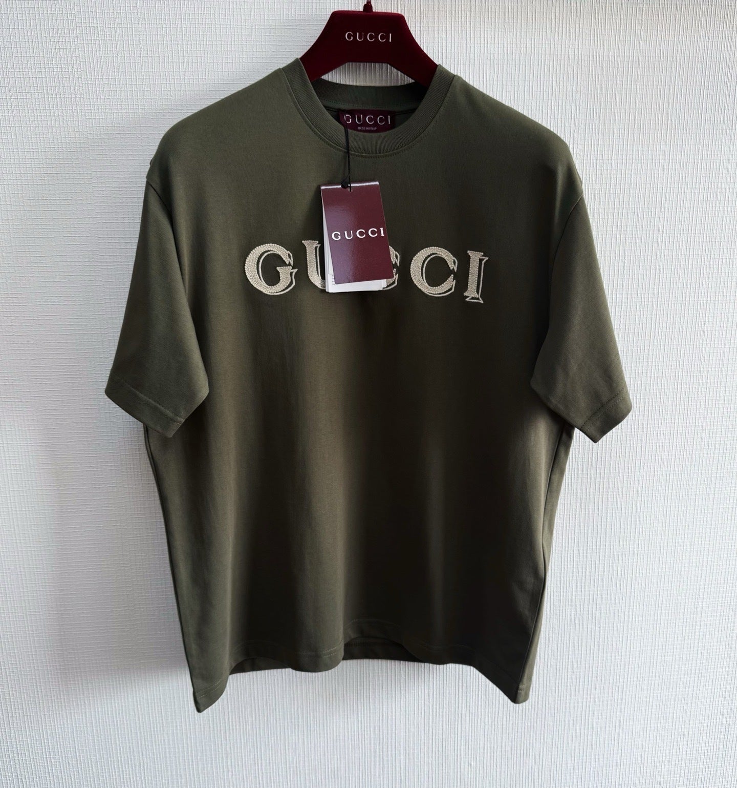 Gucci Cotton Jersey T-shirt with Embroidery "Green"
