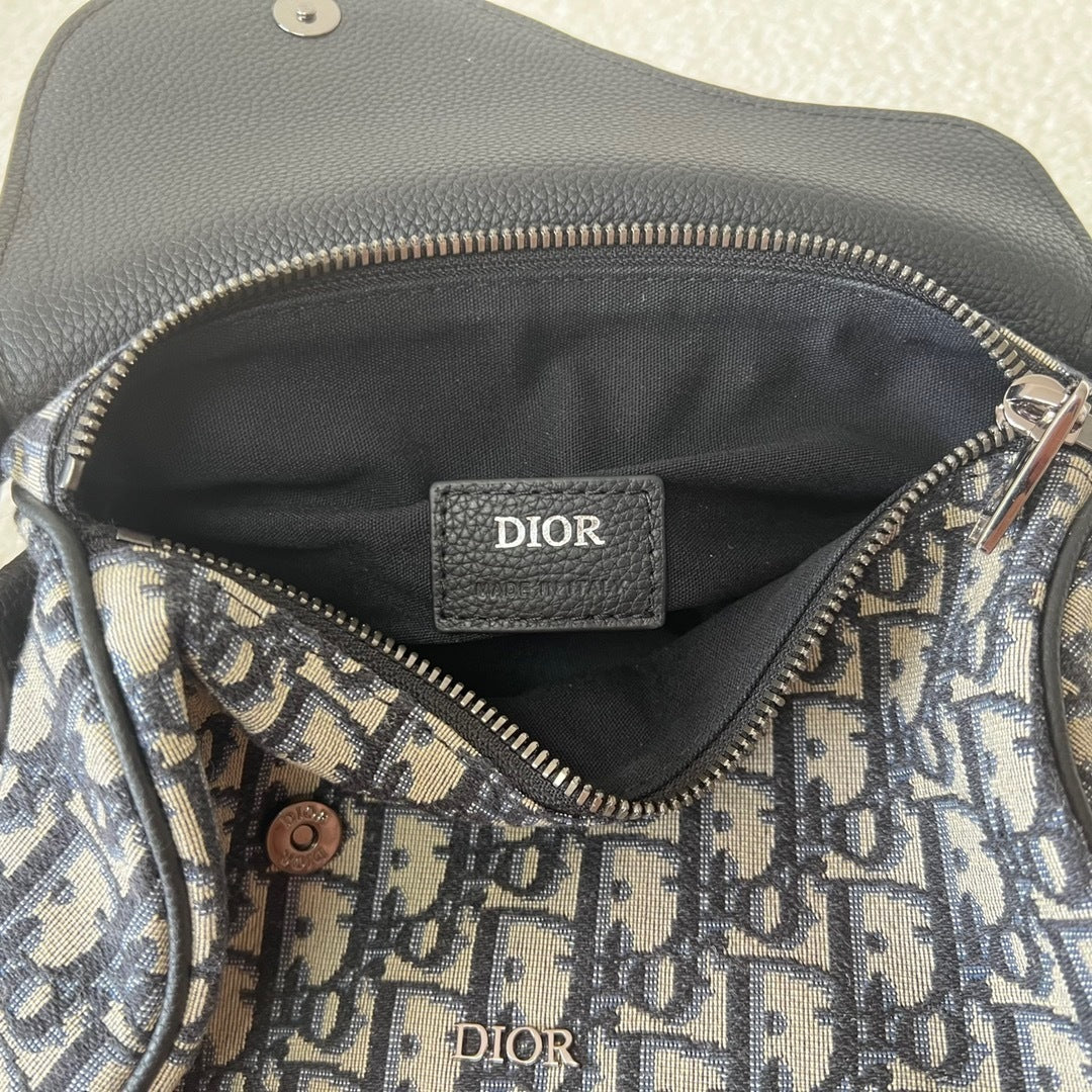 Dior Oblique Mini Roller Bag With Strap