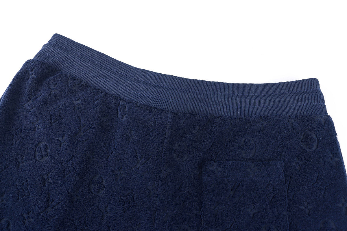 Louis Vuitton Monogram Terry Shorts "Dark Navy"