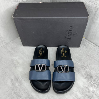 Valentino Garavani Slides "Blue-Black"