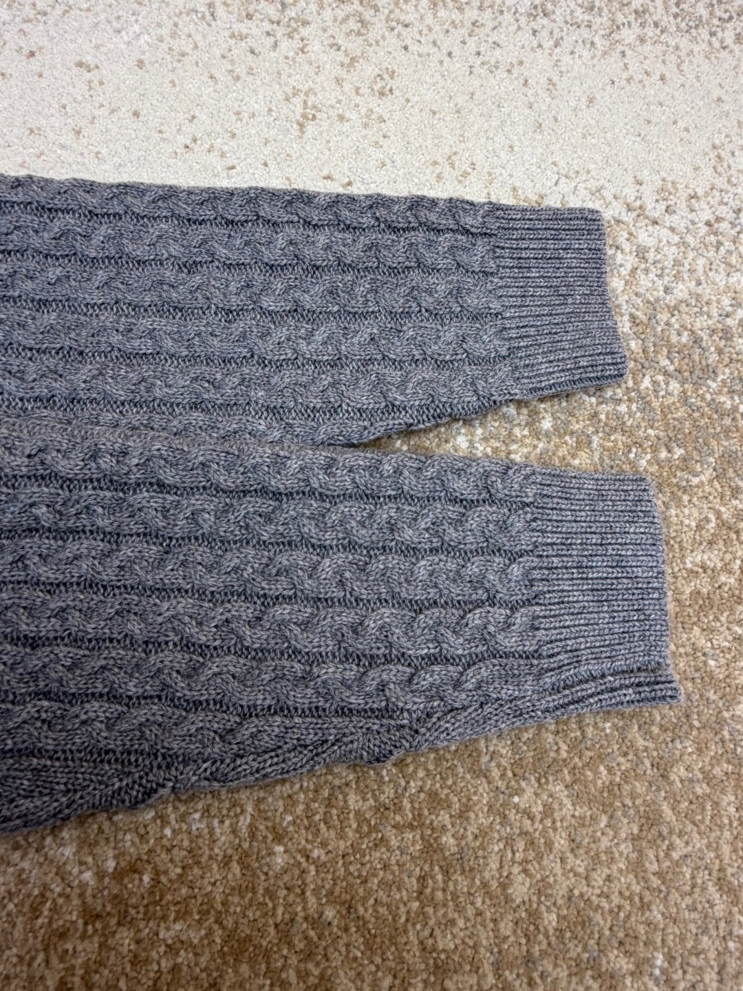 Loewe Cable Knitted Anagram Sweater "Grey"