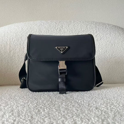 Prada Re-Nylon and Saffiano Leather Shoulder Bag