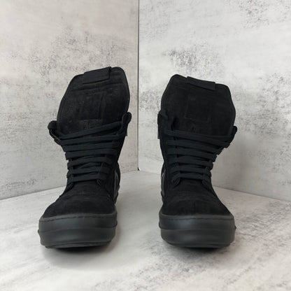 Rick Owens Geobasket "Black Suede"