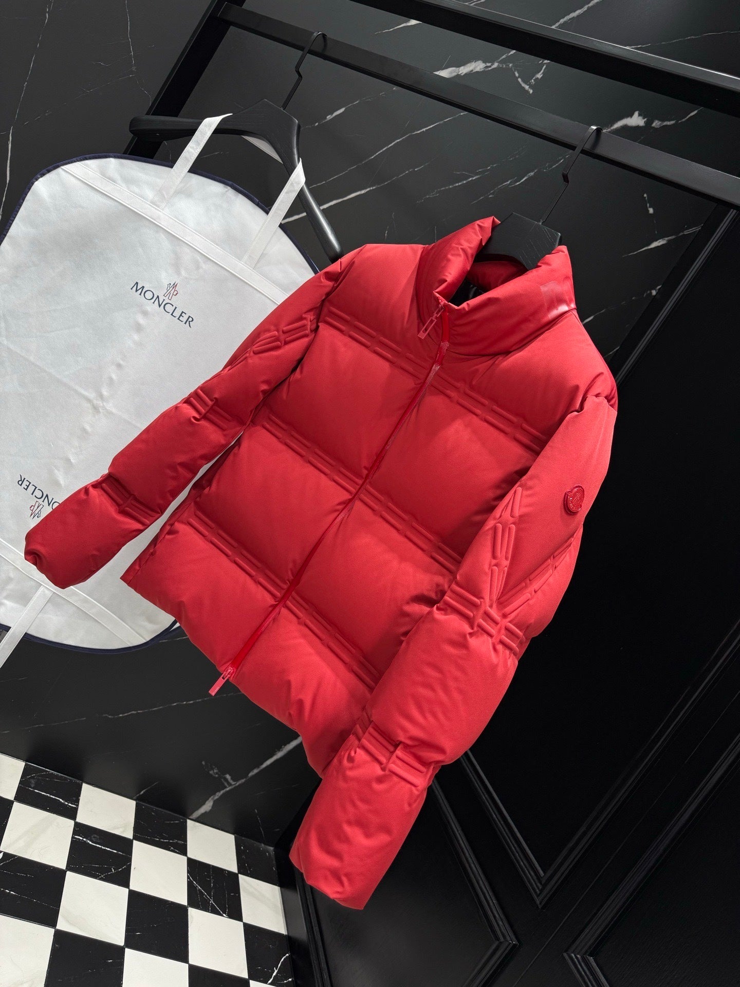 Moncler x A$AP Rocky Rally Short Down Jacket "Red"