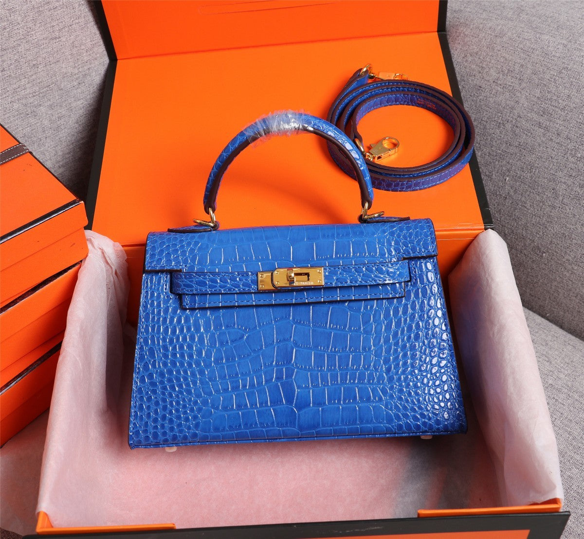Hermès Aligator Leather Mini Kelly 20