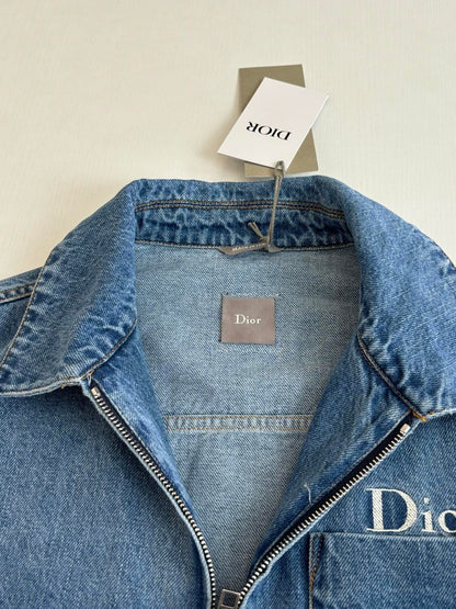 Dior Zipped Jacket "Blue Cotton Twill"