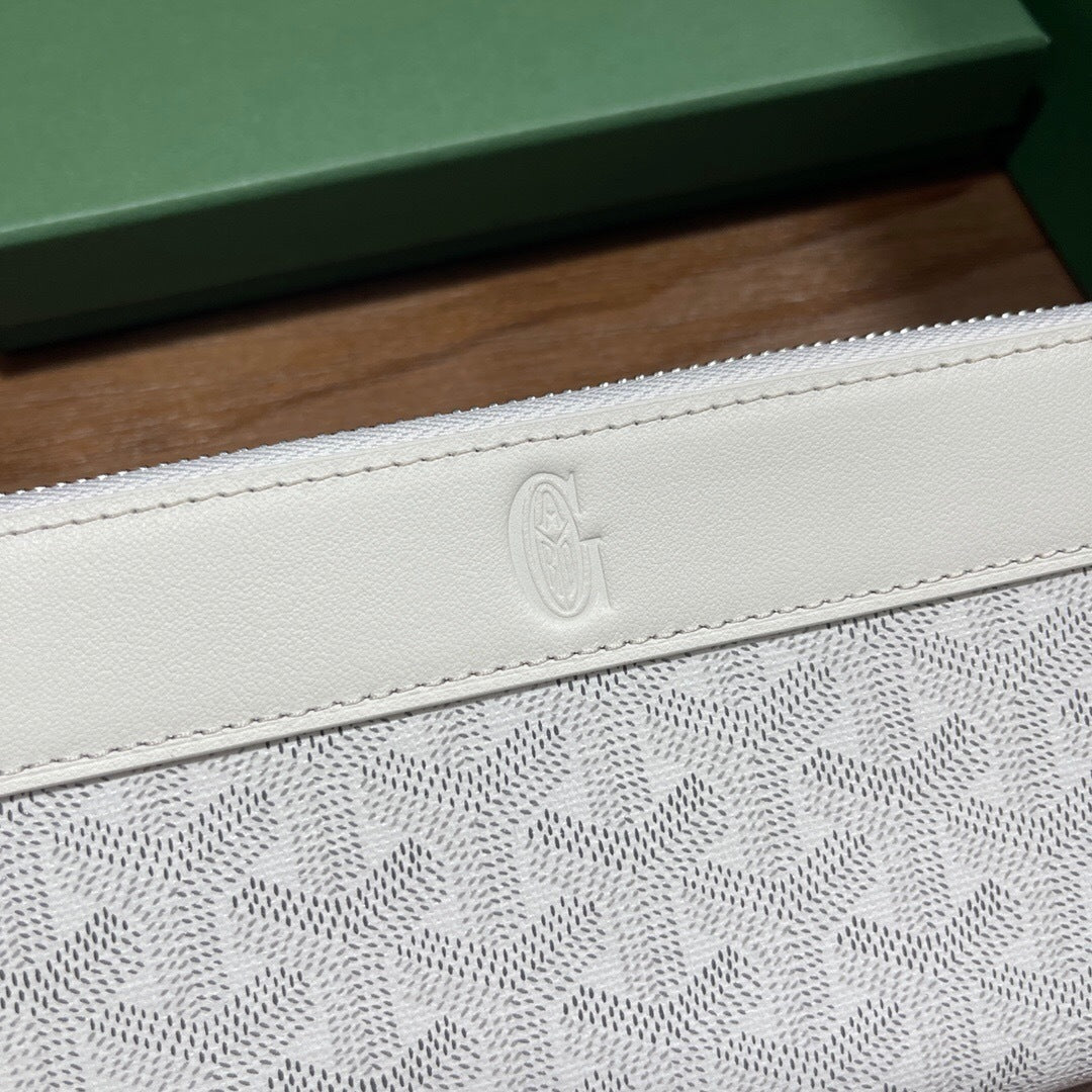 Goyard Matignon GM Wallet "White"
