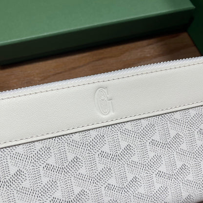 Goyard Matignon GM Wallet "White"