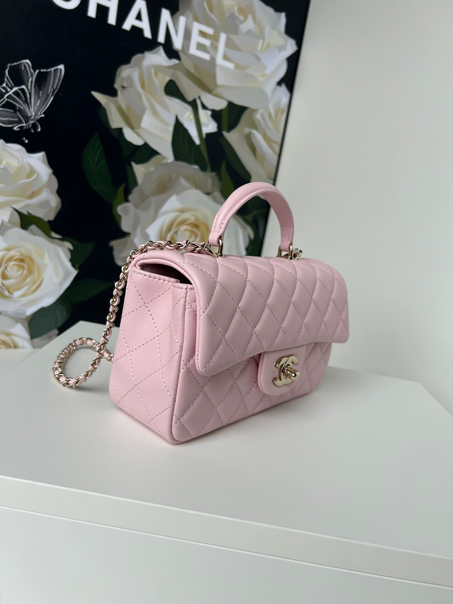 Chanel Large Flap Bag With Top Handle