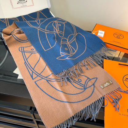Hermes Scarf "Blue"