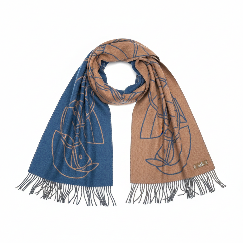 Hermes Scarf "Blue"