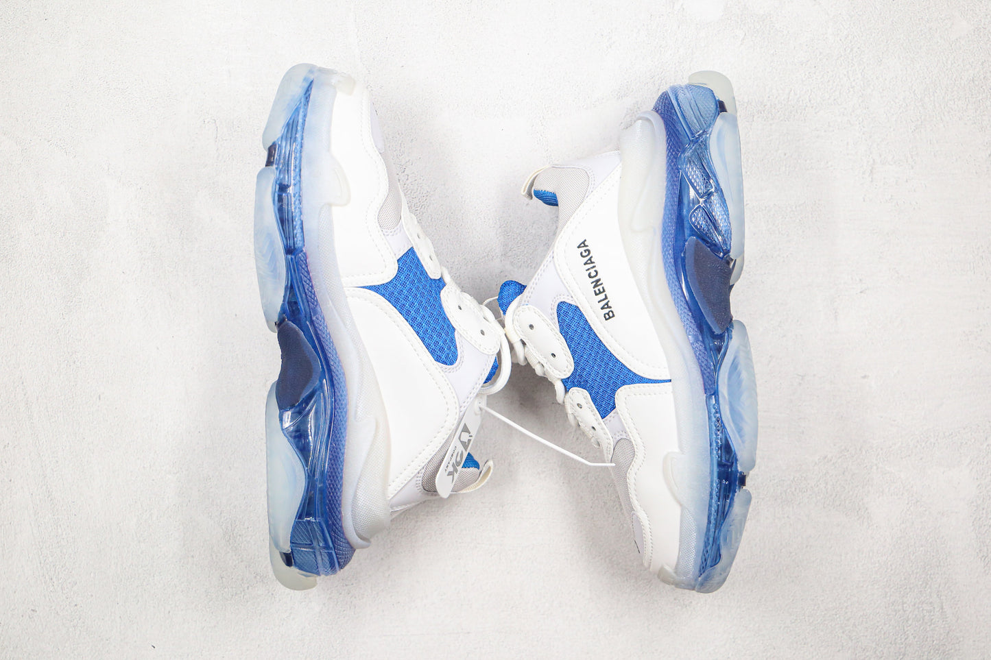 Balenciaga Triple S "White-Blue Clear Sole"