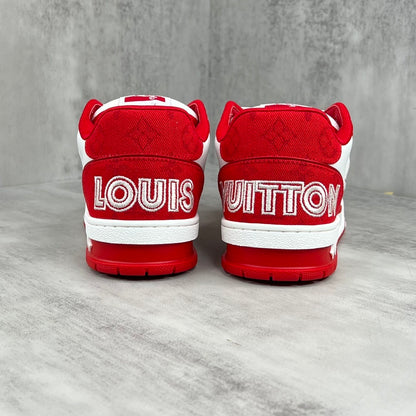Louis Vuitton Trainers "Red-White Denim"