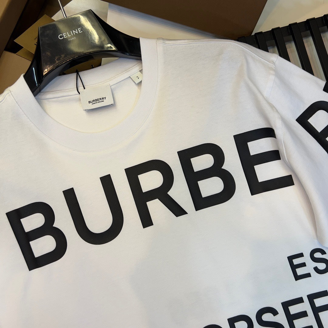 Burberry Horseferry Print Cotton T-Shirt "White"