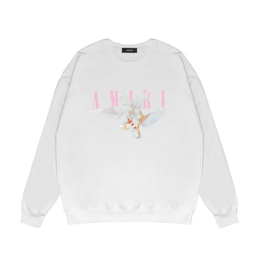 Amiri Dove Print Sweatshirt "White"