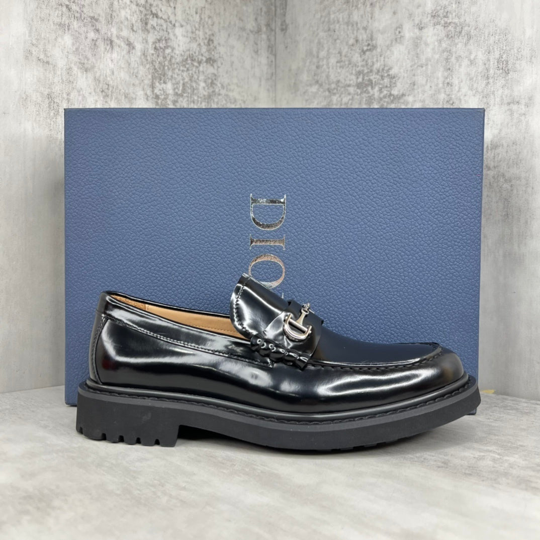 Dior Horsebit CD Loafers "Black"