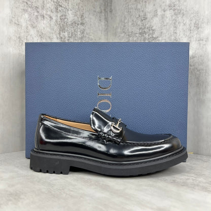 Dior Horsebit CD Loafers "Black"