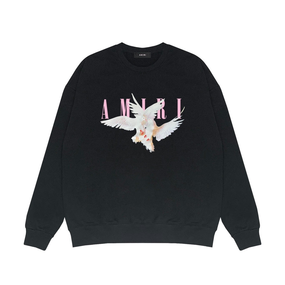 Amiri Dove Print Sweatshirt "Black"