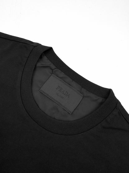 Prada Re-Nylon and Jersey T-Shirt "Black"