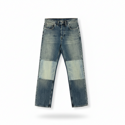 Dior Jeans with Patchwork Effect "Blue Cotton Twill"
