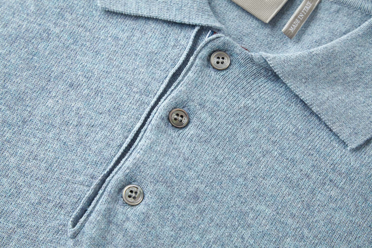 Dior Polo Shirt with Dior Embroidery "Blue"