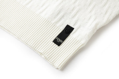 Fendi FF Cotton Sweater "White"