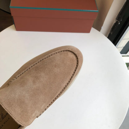 Loro Piana Summer Walk Loafers "Light Brown"