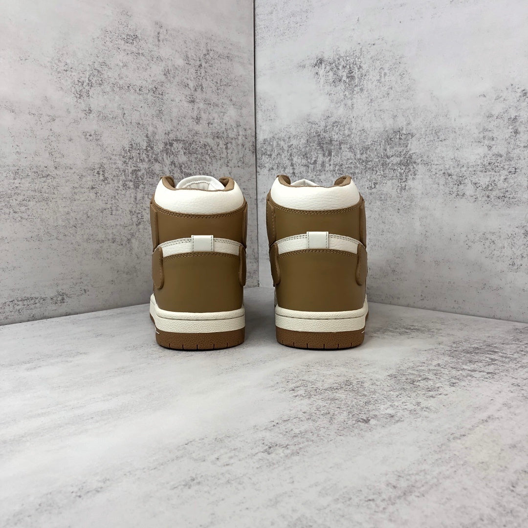 Amiri Skel Top High "White-Brown"