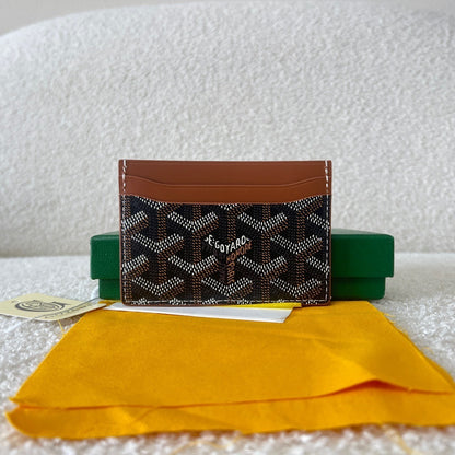 Goyard Saint-Sulpice Card Wallet “Black-Tan”